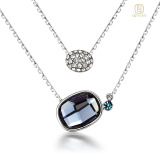Fashion Necklace with Double Pendants (OLYN031)